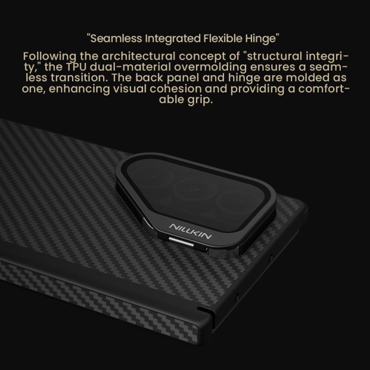 NILLKIN Aramid Fiber Transparent Mirror Cover Magnetic Version Phone Case