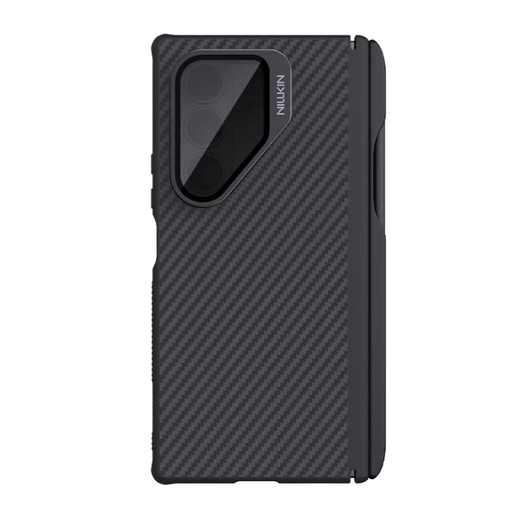 NILLKIN Aramid Fiber Transparent Mirror Cover Magnetic Version Phone Case with Stylus