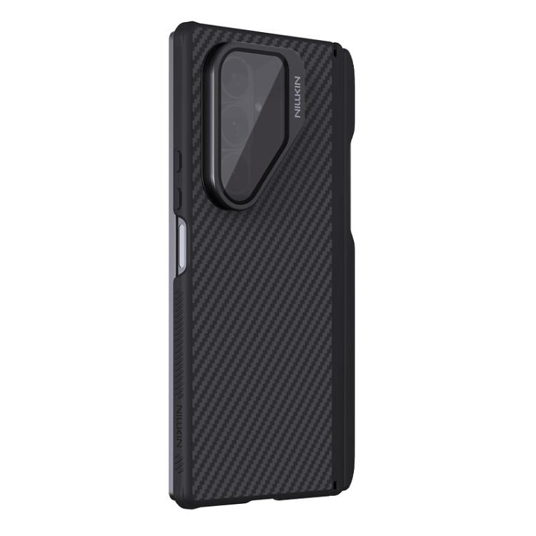 NILLKIN Aramid Fiber Transparent Mirror Cover Magnetic Version Phone Case with Stylus