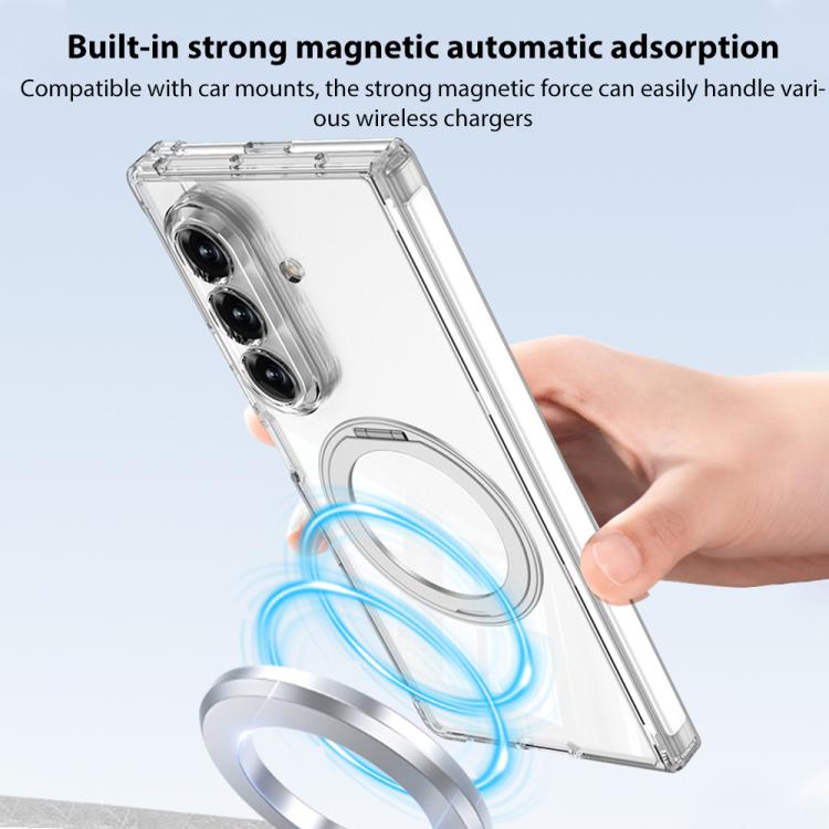 GKK Magnetic Hinge Folding Airbag Full Cover Phone Case with Rotating Bracket