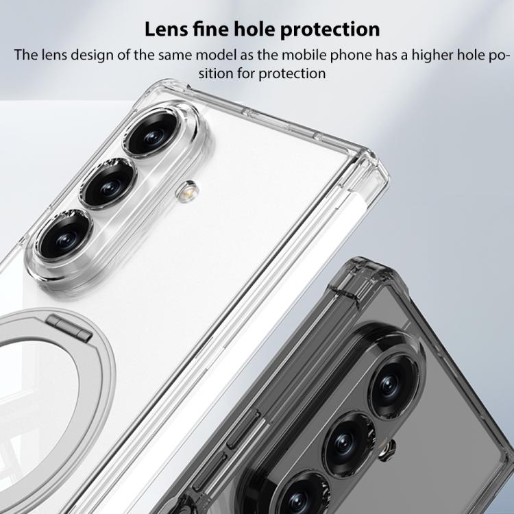 GKK Magnetic Hinge Folding Airbag Full Cover Phone Case with Rotating Bracket