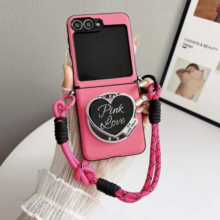 Side Buckle MagSafe Leather Texture Phone Case with Strap / Holder