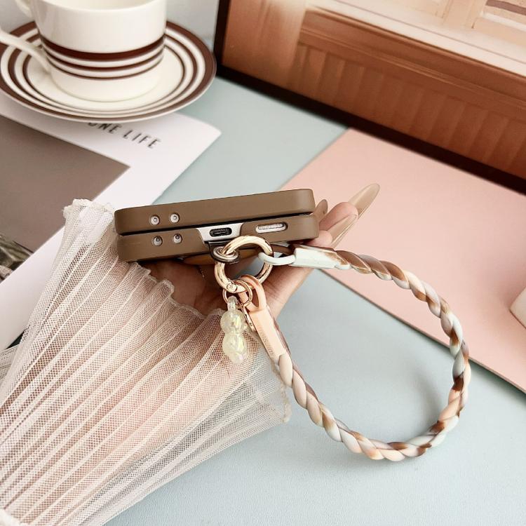 Integrated 3D Heart Pattern Phone Case with Strap