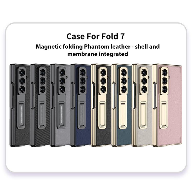 GKK Integrated Magnetic Phantom Leather Hinge Phone Case with Holder