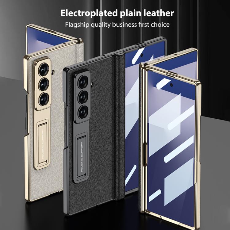 GKK Integrated Magnetic Phantom Leather Hinge Phone Case with Holder