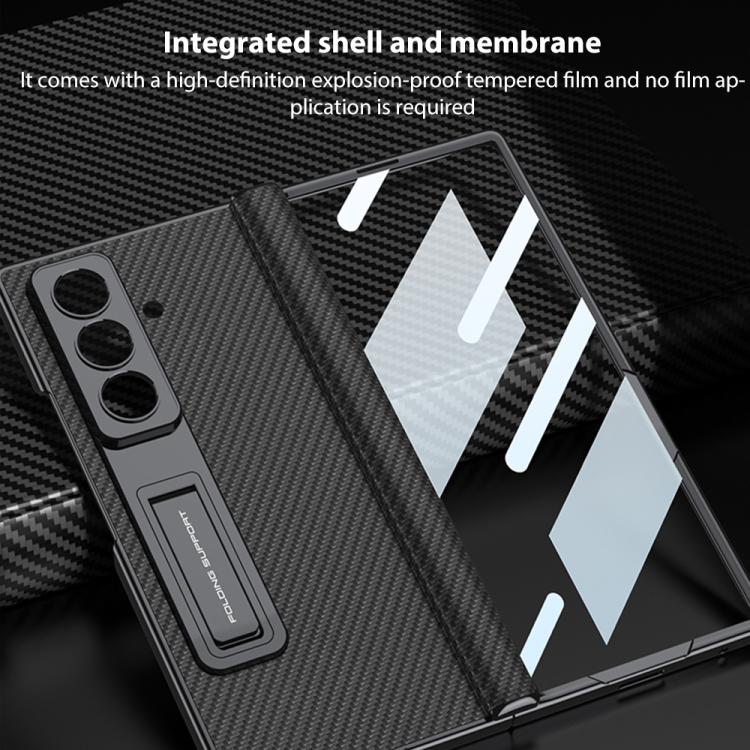 GKK Integrated Magnetic Phantom Leather Hinge Phone Case with Holder