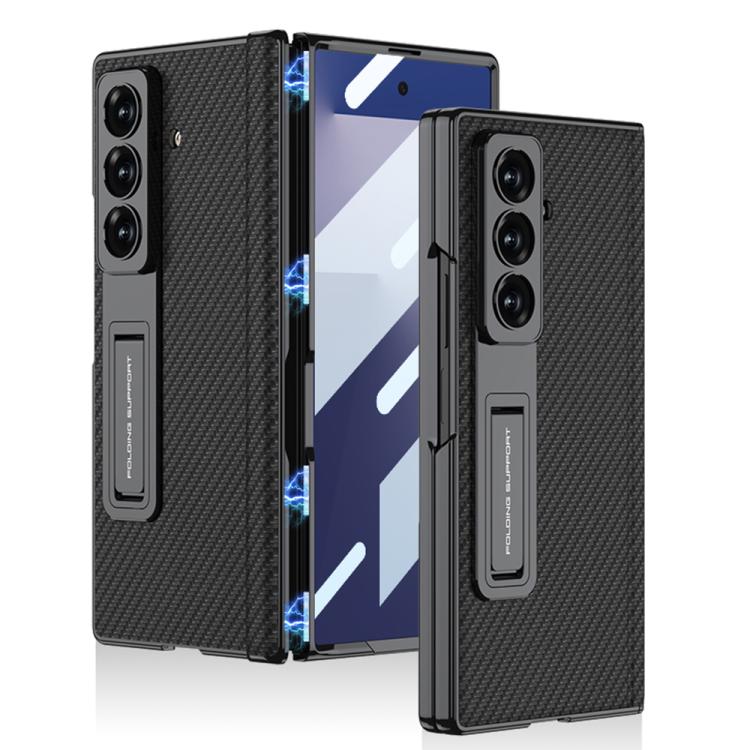 GKK Integrated Magnetic Phantom Leather Hinge Phone Case with Holder