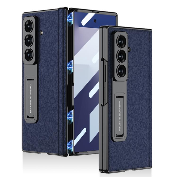 GKK Integrated Magnetic Phantom Leather Hinge Phone Case with Holder