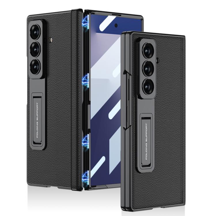 GKK Integrated Magnetic Phantom Leather Hinge Phone Case with Holder