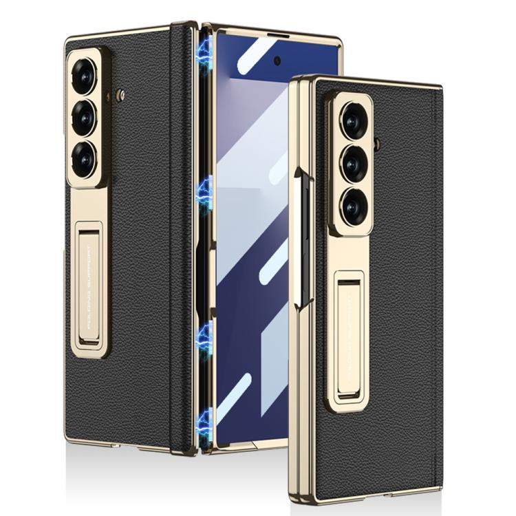 GKK Integrated Magnetic Phantom Leather Hinge Phone Case with Holder