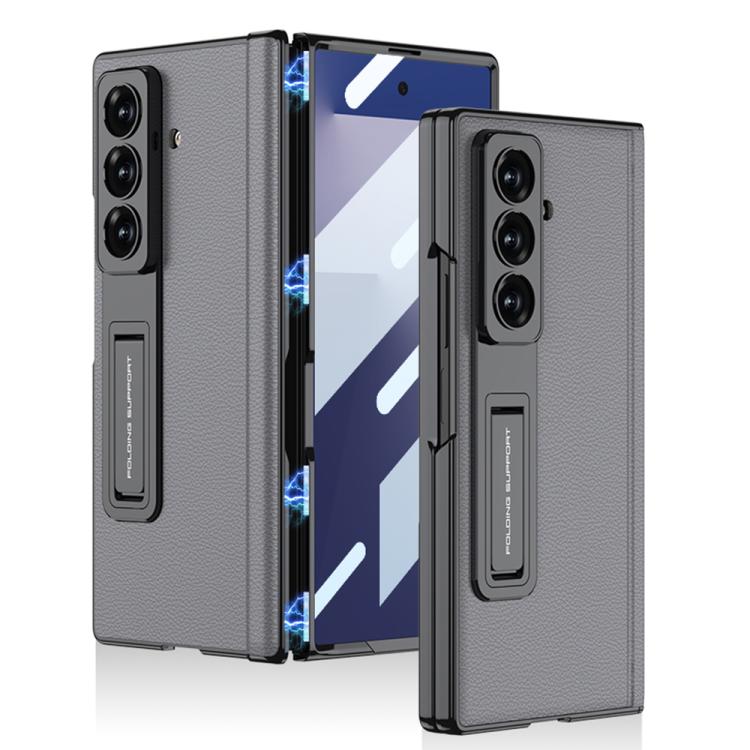 GKK Integrated Magnetic Phantom Leather Hinge Phone Case with Holder