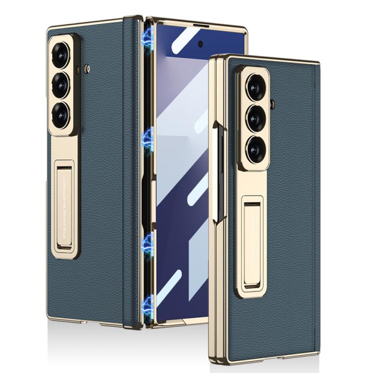 GKK Integrated Magnetic Phantom Leather Hinge Phone Case with Holder