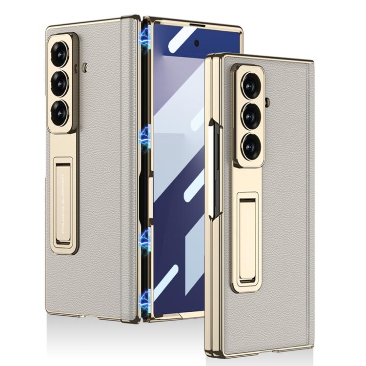 GKK Integrated Magnetic Phantom Leather Hinge Phone Case with Holder