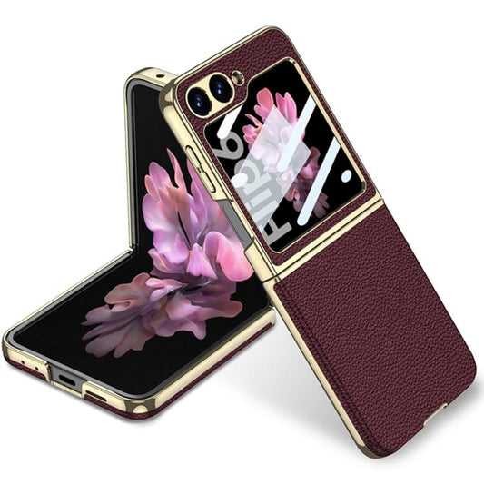 GKK Integrated Plating Leather Phone Case