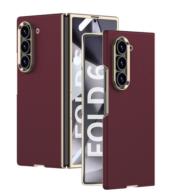 GKK Integrated Plating Leather Phone Case