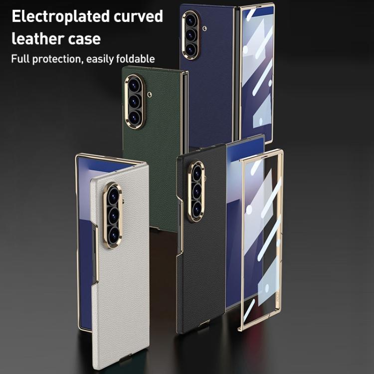GKK Integrated Plating Leather Phone Case