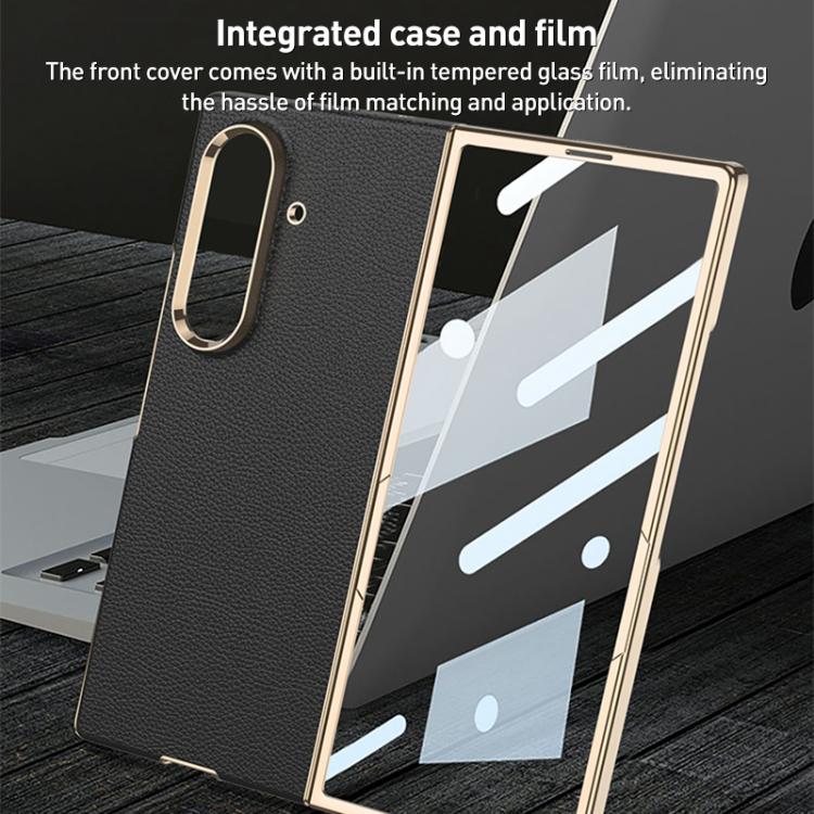 GKK Integrated Plating Leather Phone Case