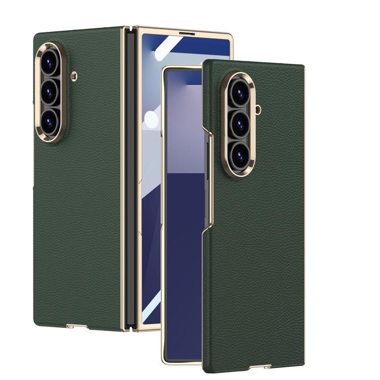 GKK Integrated Plating Leather Phone Case