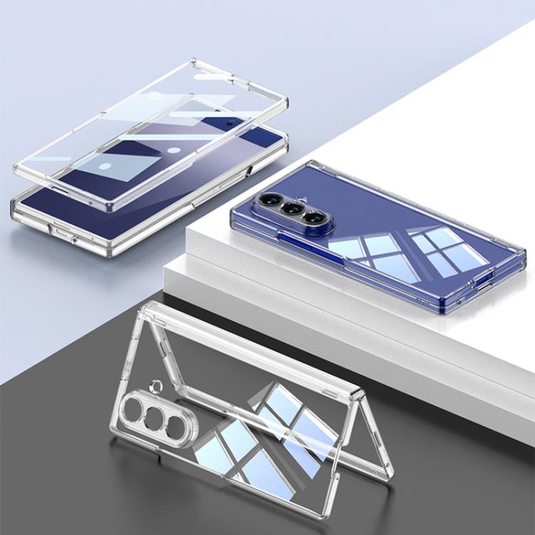 GKK Integrated PC Magnetic Folding Hinge Phone Case with Rotating Holder
