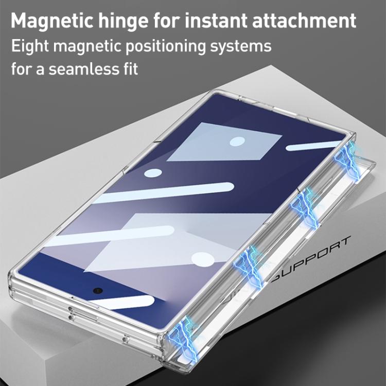 GKK Integrated PC Magnetic Folding Hinge Phone Case with Rotating Holder