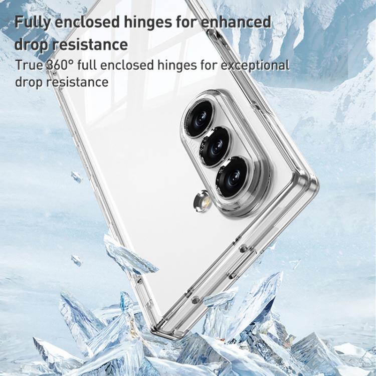 GKK Integrated PC Magnetic Folding Hinge Phone Case with Rotating Holder
