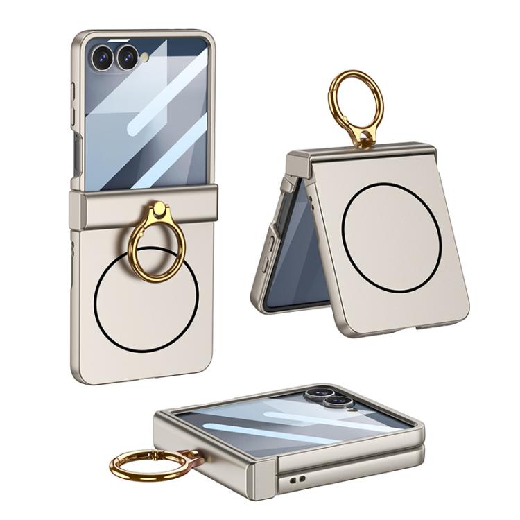 GKK Integrated MagSafe Ultra-thin Hinge Full Coverage Phone Case with Ring