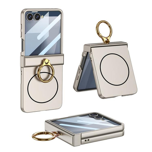 GKK Integrated MagSafe Ultra-thin Hinge Full Coverage Phone Case with Ring