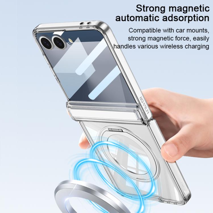 GKK Integrated MagSafe Magnetic Hinge Folding Airbag Phone Case with Rotating Holder