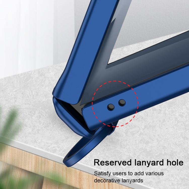 GKK Integrated Magnetic Folding Full Cover Phone Case with D-Cross Ring