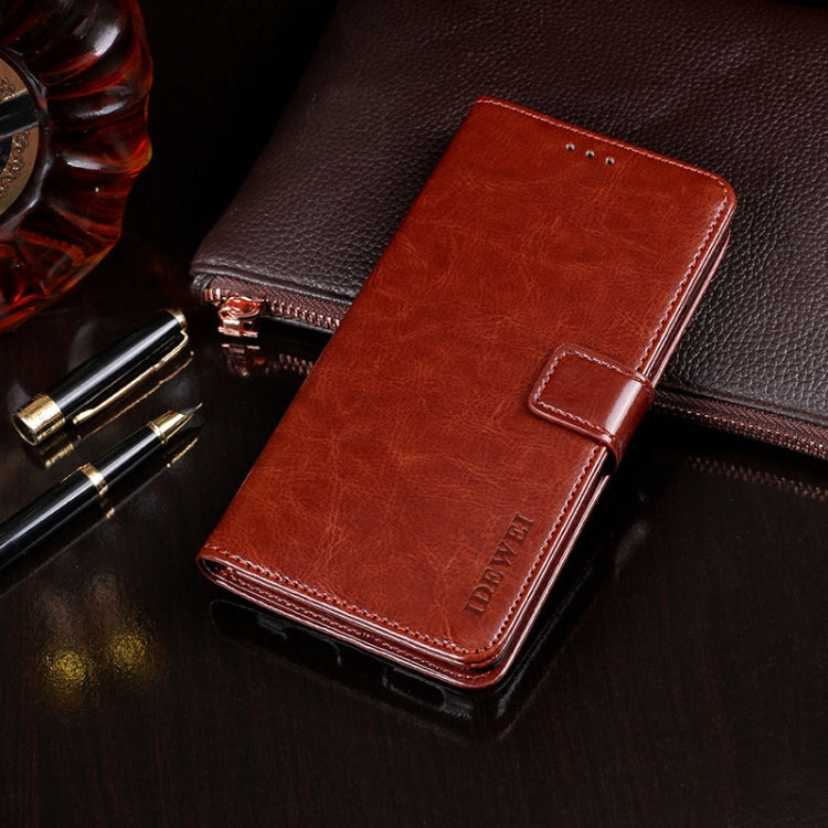 idewei Crazy Horse Texture Horizontal Flip Leather Case with Holder & Card Slots & Wallet, For Nokia 3.4, For Nokia C3, For OnePlus 8T