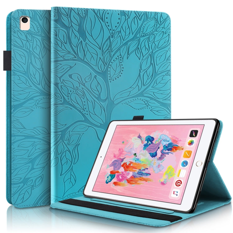 Life Tree Series Horizontal Flip Leather Case with Holder & Card Slots & Pen Slot & Sleep / Wake-up Function