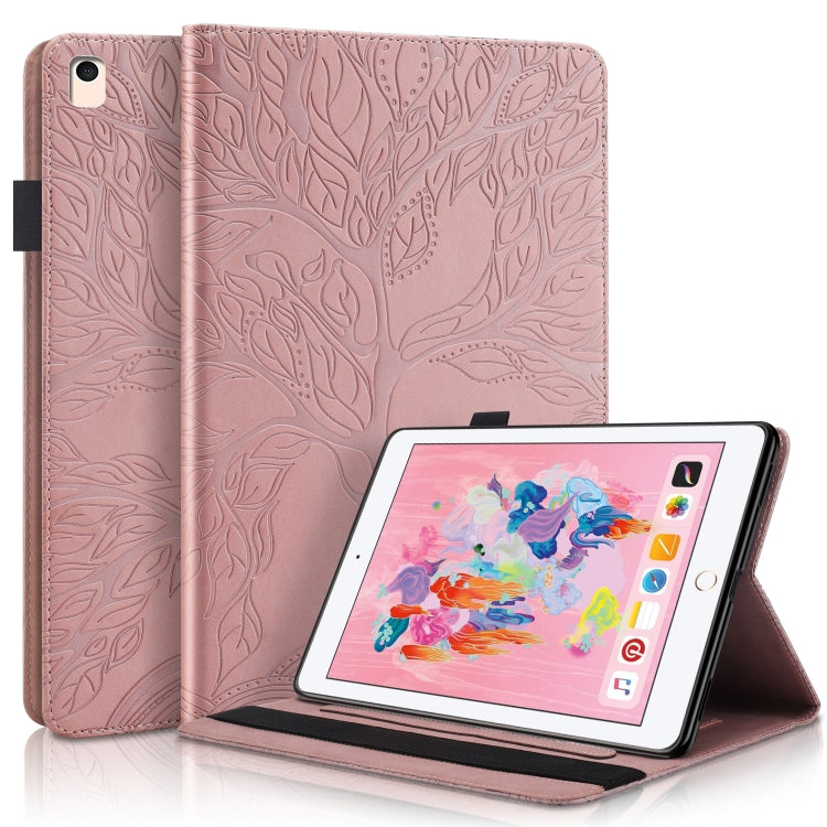 Life Tree Series Horizontal Flip Leather Case with Holder & Card Slots & Pen Slot & Sleep / Wake-up Function