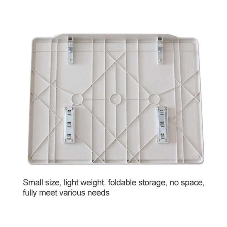 Plastic Pad Steel Tube Bracket Liftable Foldable Portable Multi-purpose Laptop Table, Adjustable Height: 52-72cm, Adjustable Angle: 30 Degrees / 60 Degrees / 90 Degrees, Adjustable Height: 52-72cm White