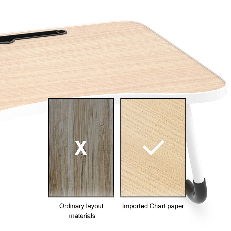 W-shaped Non-slip Legs Adjustable Folding Portable Laptop Desk without Card Slot