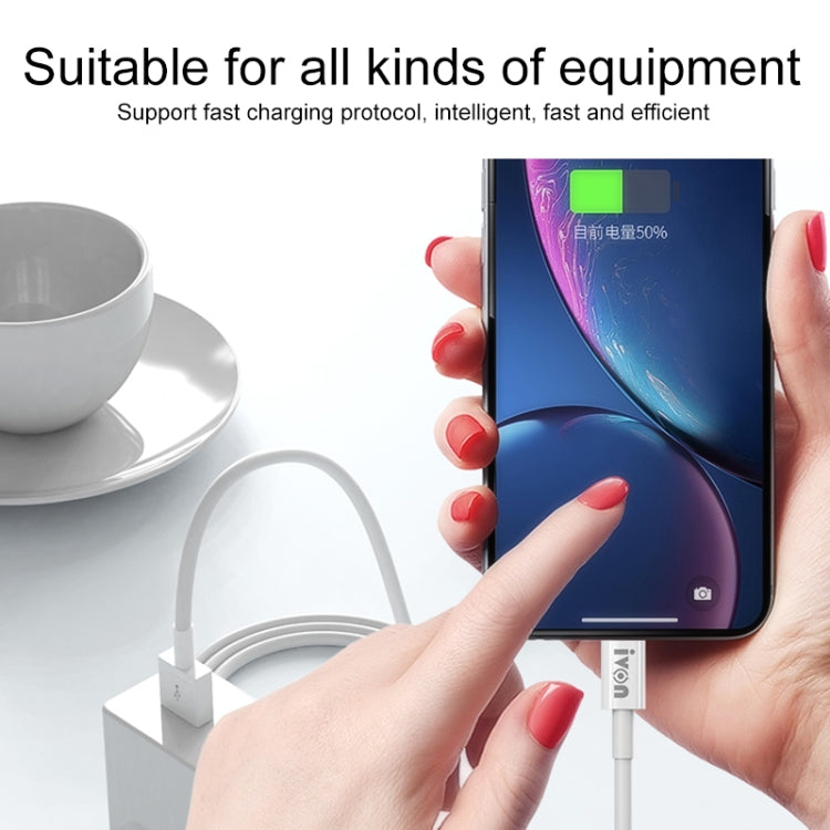 IVON CA70 8 Pin Fast Charging Data Cable, Length: 1m, 8 Pin, Length: 1m
