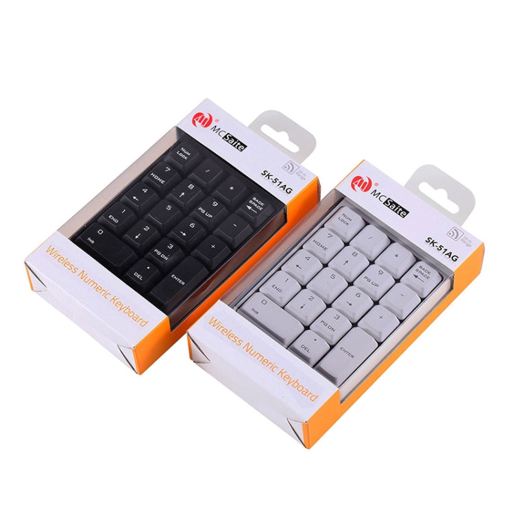 MC Saite SK-51AG 2 in 1 2.4G USB Numeric Wireless Keyboard & Mini Calculator for Laptop Desktop PC, SK-51AG