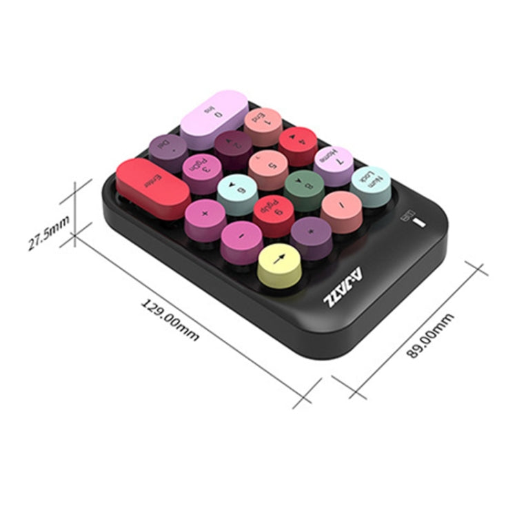Ajazz AK18 2.4G Mini Wireless Mixed Color Keys Numeric Keyboard