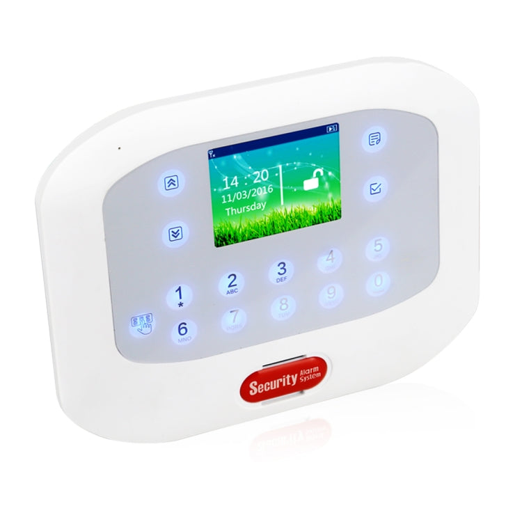 DY-GSM50A 8 in 1 Kit 315MHz / 433MHz Wireless GSM/PSTN Intelligent Anti-Burglar Alarm System, Touch Panel LCD Screen, DY-GSM50A