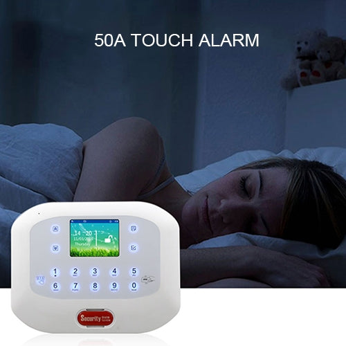 DY-GSM50A 8 in 1 Kit 315MHz / 433MHz Wireless GSM/PSTN Intelligent Anti-Burglar Alarm System, Touch Panel LCD Screen, DY-GSM50A