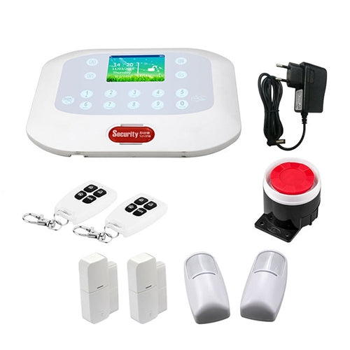 DY-GSM50A 8 in 1 Kit 315MHz / 433MHz Wireless GSM/PSTN Intelligent Anti-Burglar Alarm System, Touch Panel LCD Screen, DY-GSM50A