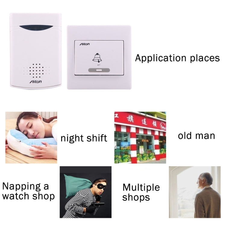Aiton V006C Wireless Digital Music Doorbell, Receiver Distance: 150m, V006C