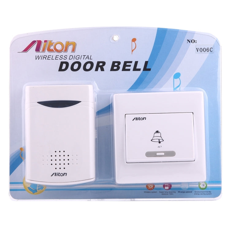Aiton V006C Wireless Digital Music Doorbell, Receiver Distance: 150m, V006C