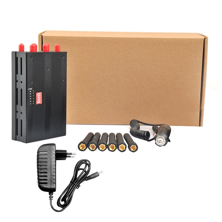 GSM / CDMA / DCS / PCS / 3G / 4G / Wifi Mobile Phone Signal Breaker / Jammer / Isolator, Coverage: 20meters (JAX-121A-6D)
