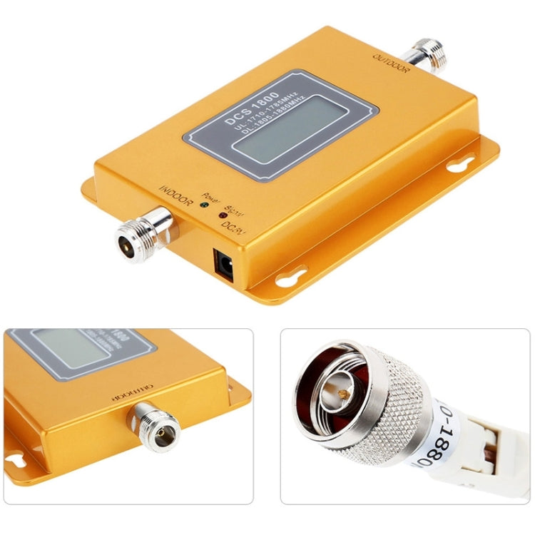 DCS 1800MHz Mobile Phone Signal Booster / LCD Signal Repeater with Sucker Antenna, DCS 1800MHz