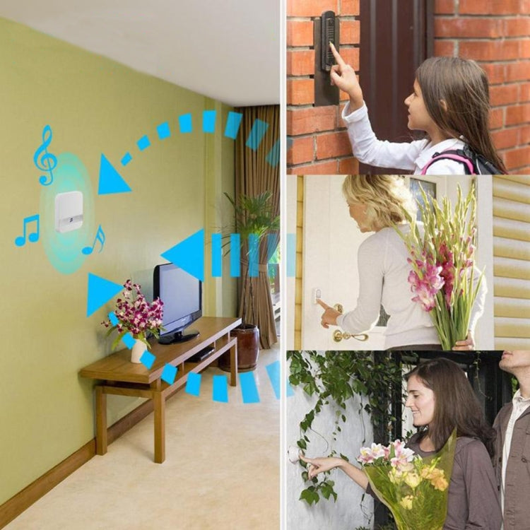 B10 52 Chimes 110dB Doorbell Receiver Low Power Consumption Home Door Tools, US Plug, AC 90-260V, B10 Gold US Plug, B10 Black US Plug, B10 White US Plug