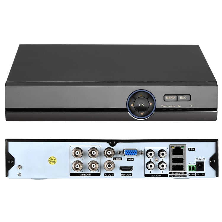 A41U-ZS 5 in 1 4 Channel Dual Stream H.264 1080N AHD DVR, Support AHD / TVI / CVI / CVBS / IP Signal, A41U-ZS