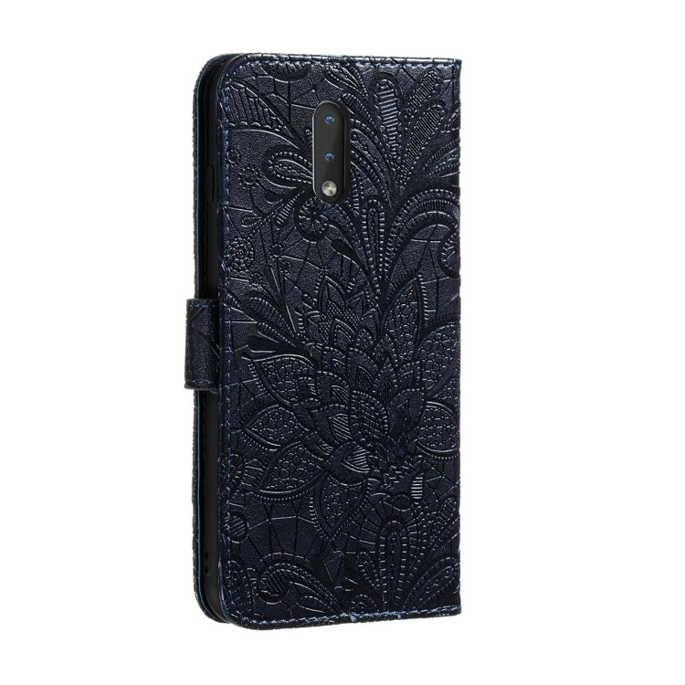 Lace Flower Embossing Pattern Horizontal Flip Leather Case , with Holder & Card Slots & Wallet & Photo Frame & Lanyard, For Nokia 2.3, For Nokia 1.3