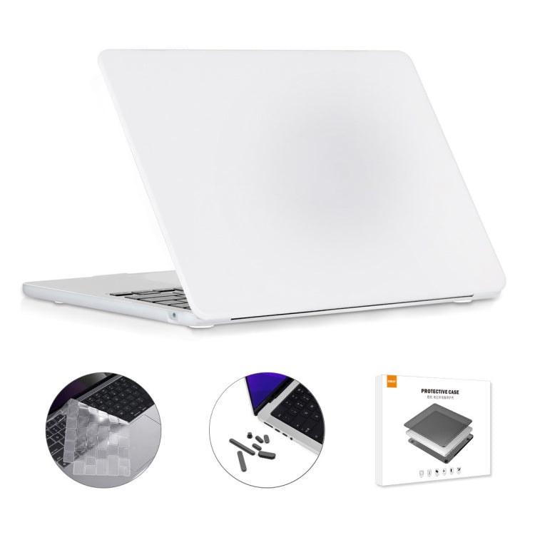 For MacBook Air 13.6 2022/2024 A2681 M2 / A3113 M3 US Version ENKAY 3 in 1 Matte Laptop Case with TPU Keyboard Film / Anti-dust Plugs, 3 in 1 US Version