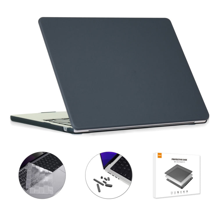 For MacBook Air 13.6 2022/2024 A2681 M2 / A3113 M3 US Version ENKAY 3 in 1 Matte Laptop Case with TPU Keyboard Film / Anti-dust Plugs, 3 in 1 US Version