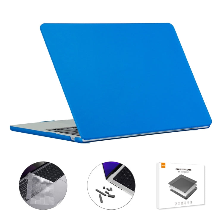 For MacBook Air 13.6 2022/2024 A2681 M2 / A3113 M3 US Version ENKAY 3 in 1 Matte Laptop Case with TPU Keyboard Film / Anti-dust Plugs, 3 in 1 US Version